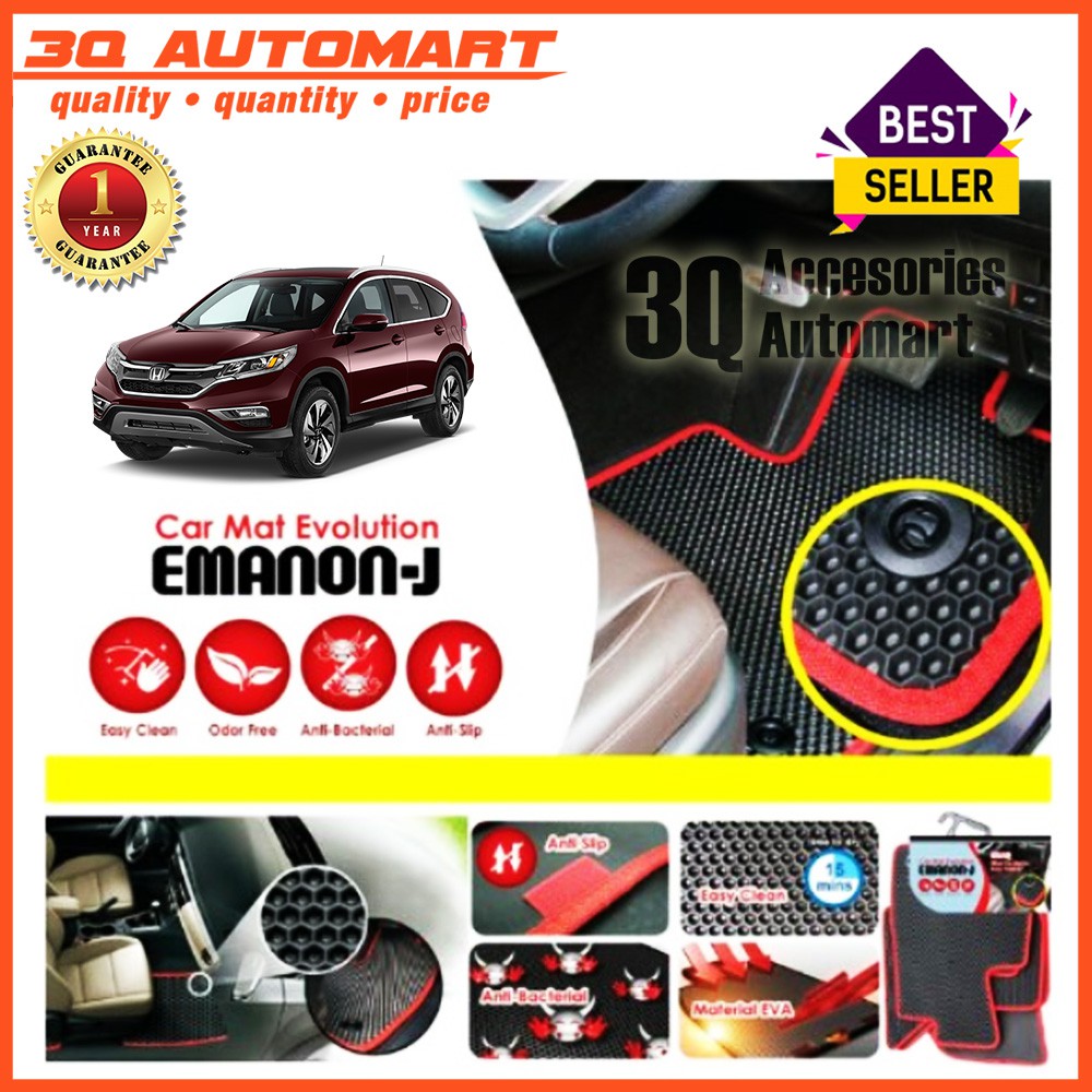 Emanon J Customize Car Mat Evolution For Honda Crv 2016 Shopee