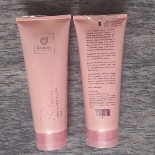 Buy Original Cosway Designer Collection R Series Hand Body Lotion Ready Stok Seetracker Malaysia