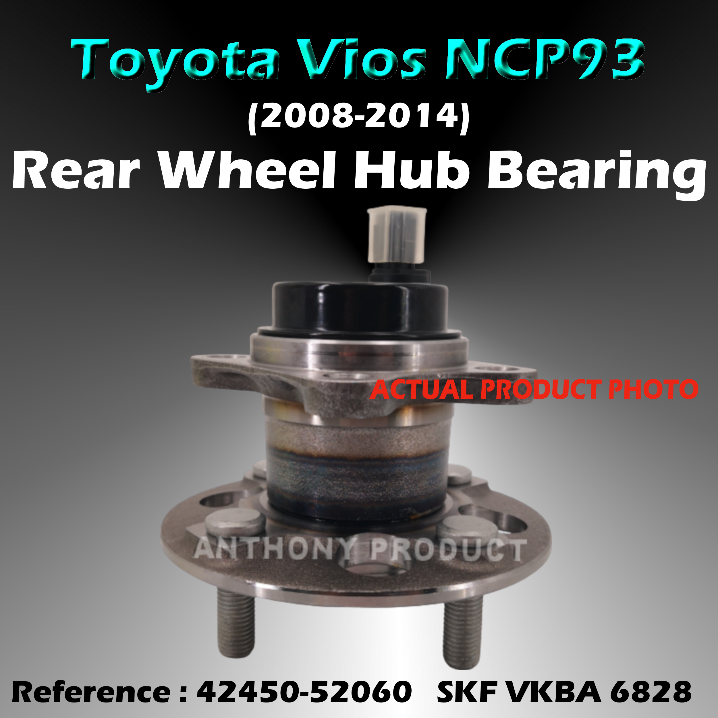 Toyota Vios Ncp93 2008 2014 Rear Wheel Hub Bearing Beecost