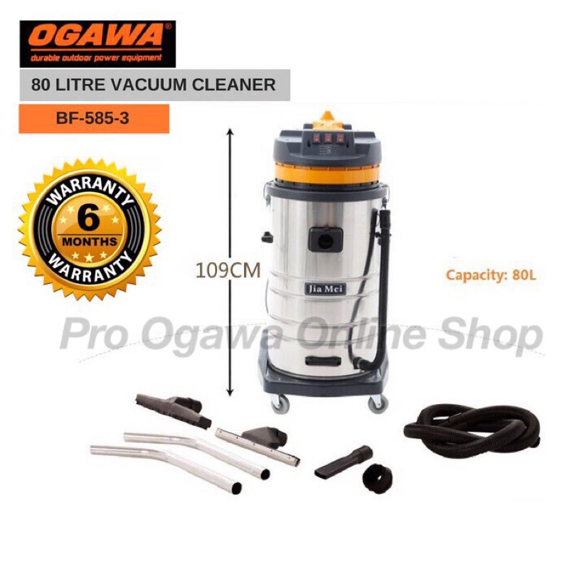 OGAWA BF585-3 80 Litre Vacuum Cleaner Heavy Duty 3 Motor 3000w | Shopee ...