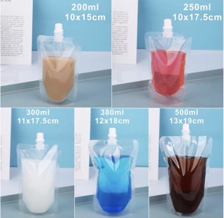 50pcs Transparent Suction Drink Bag 