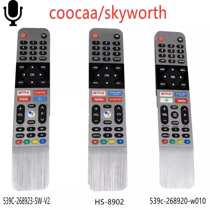 Voice coocaa Skyworth Smart TV remote control (Original) TB5000, UB5100