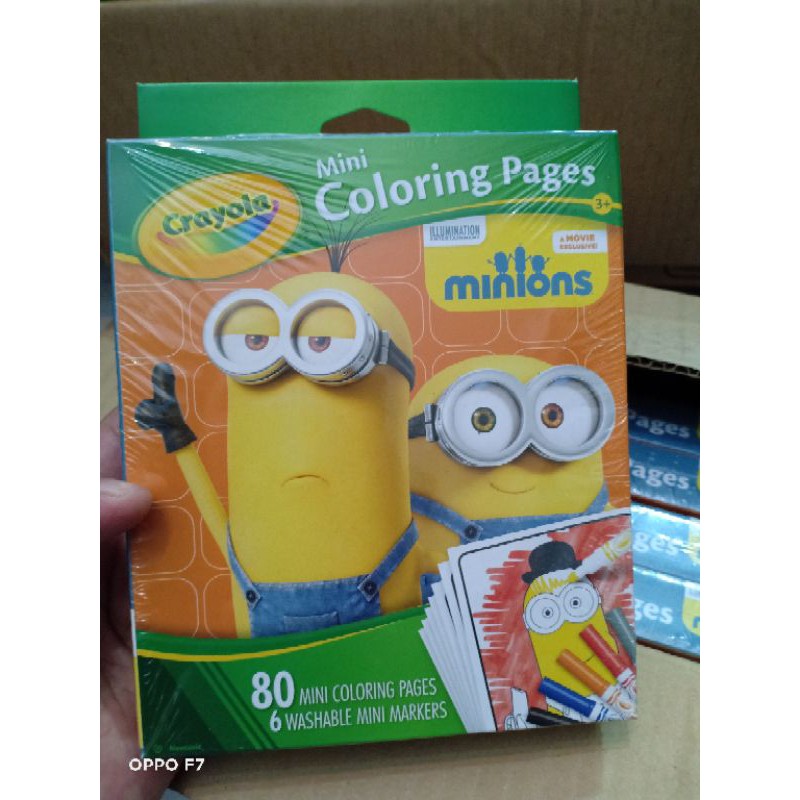CRAYOLA MINION COLORING PAGES | Shopee Malaysia