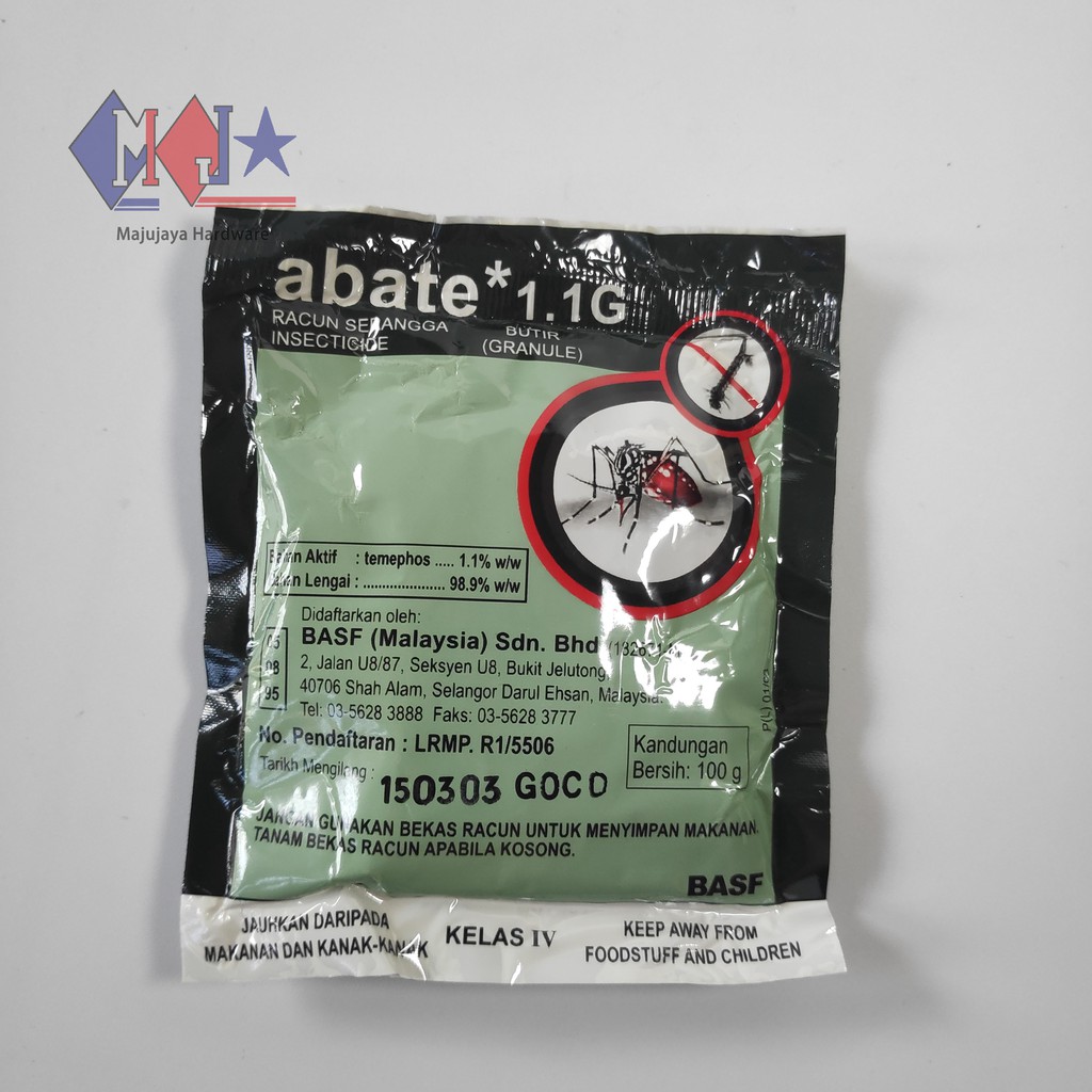 Abate 1 1g Ubat Jentik Jentik Menghapus Pembiakkan Nyamuk Merbahaya 100g Aedes Mosquito Larvae Killer Shopee Malaysia