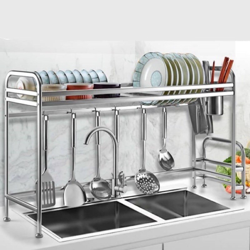 Sink Stainless Steel Dish Rack  Tempat Letak Pinggan  