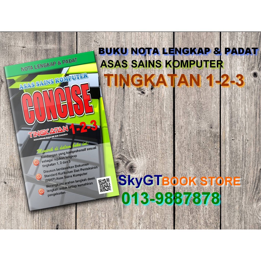 Buy BUKU ASK TING 1,2,3  CONCISE NOTA & RUJUKAN ASAS SAINS KOMPUTER