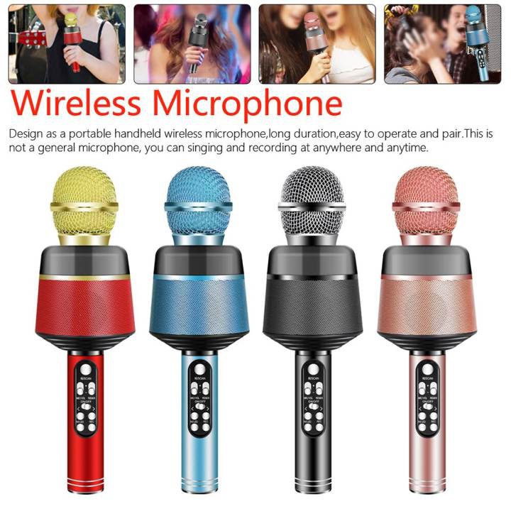 Q008 Wireless Bluetooth Condenser Microphone Mobile Phone Karaoke
