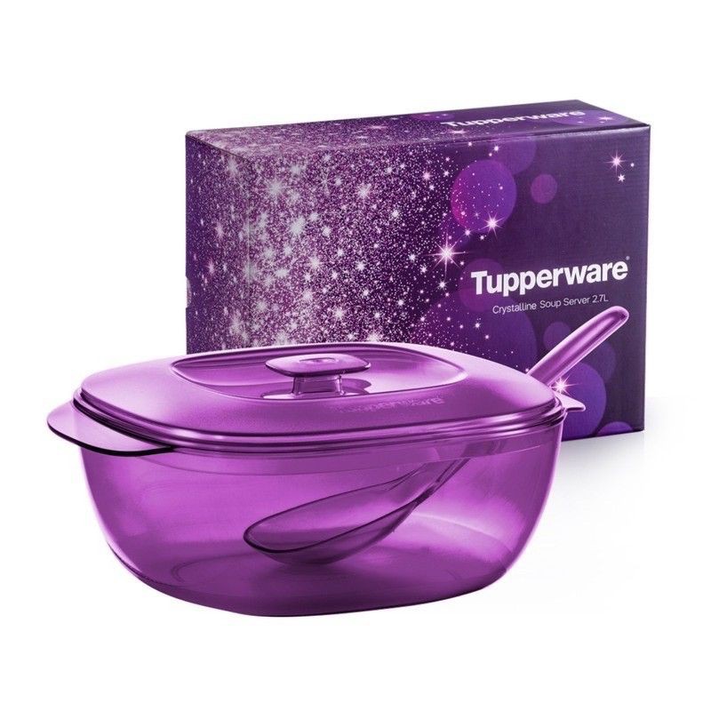 Tupperware Purple Royale Crystalline soup server (1pc) 2.7L