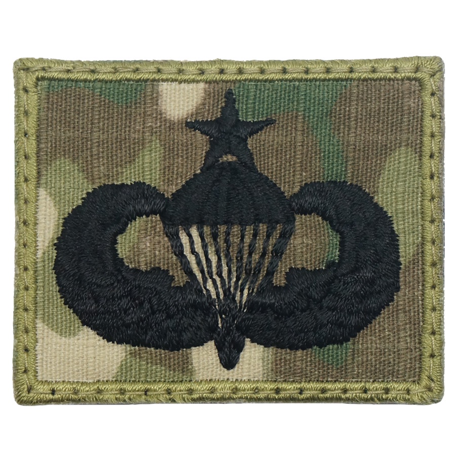 US SENIOR PARACHUTIST BADGE - MULTICAM