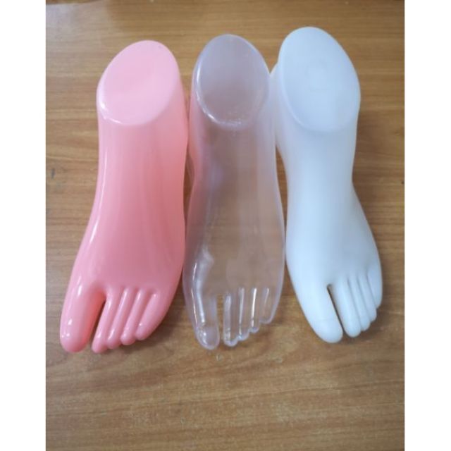 yotijar Plastic Mannequin Feet Foot Sandal Socks Display Form Adult Male Female 26cm 