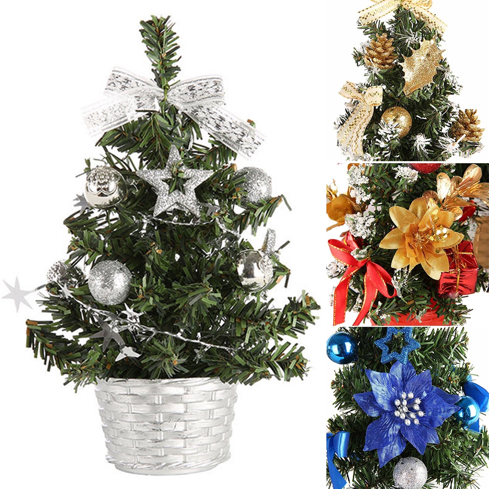 Bedroom Mini Christmas Tree Table Diy Gift Home Party Desk Decoration Artificial
