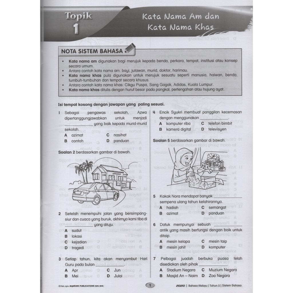 2020 BAHASA MELAYU SISTEM BAHASA TAHUN 5