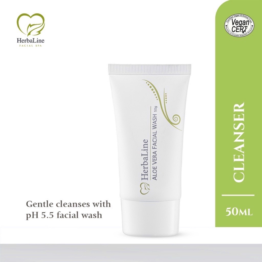 HerbaLine Aloe Vera Facial Wash (50g) Shopee Malaysia