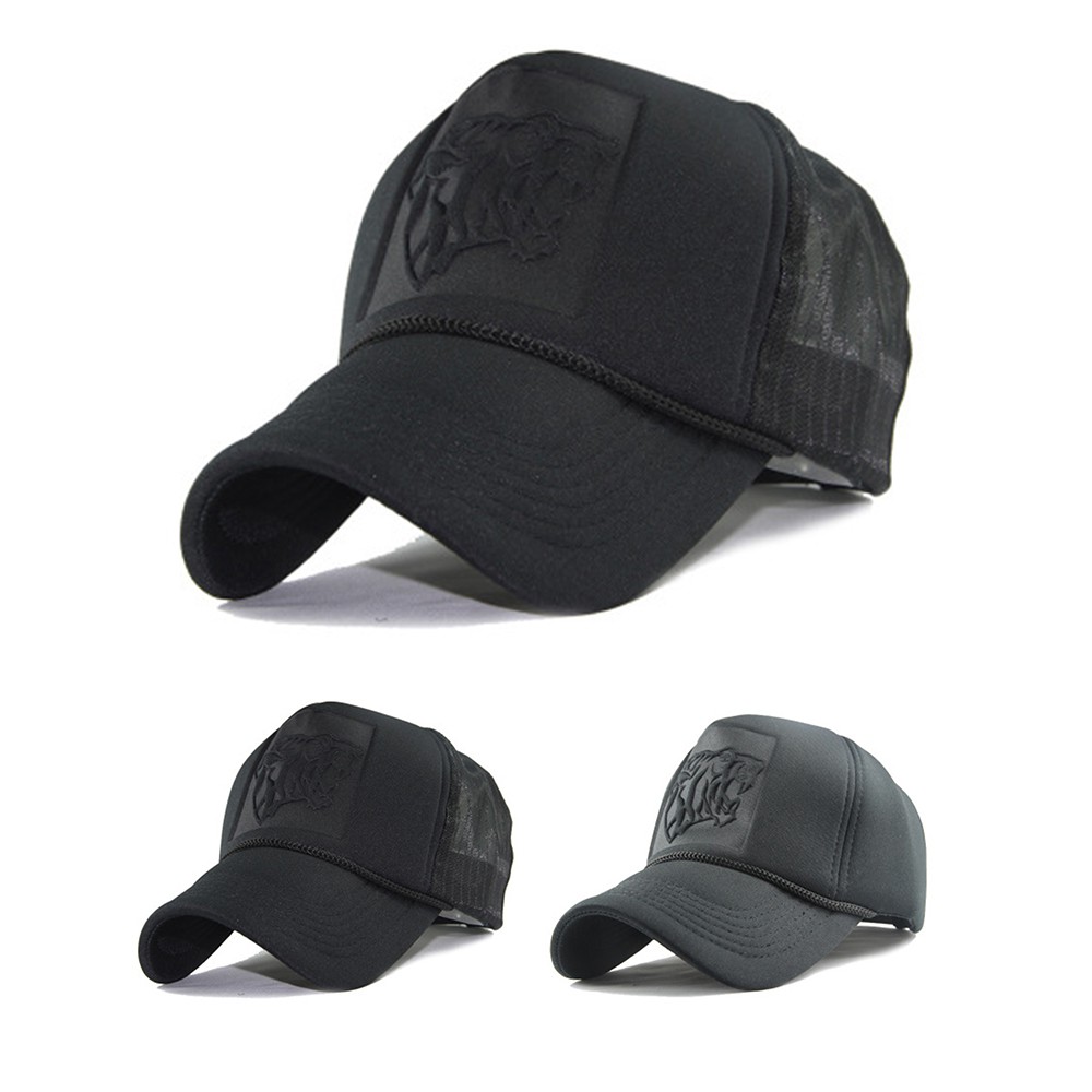 simple black baseball cap