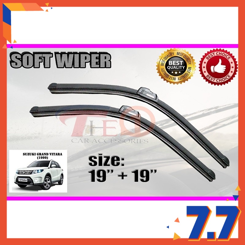 Soft Rubber Wipers Car Wiper Blade Suzuki Grand Vitara (1999) Blade Set