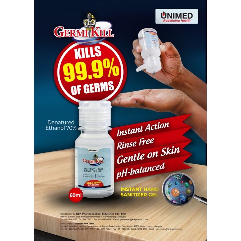 Hand Sanitizer 60ml Germi Kill Shopee Malaysia