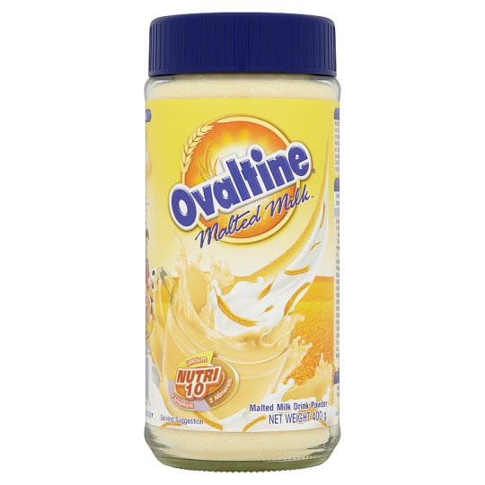 OVALTINE Glass Jar Malted Milk Calcium Nutri 10 or Chocolate Calcium Power 10 400g