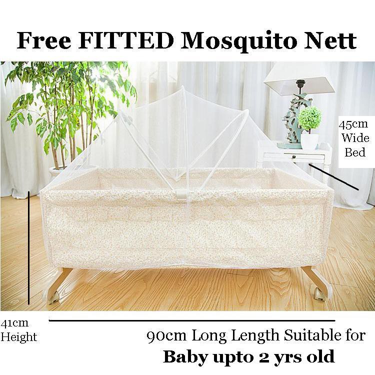 Baby Swing Bed Moses Basket With Mosquito Net Baby Cot Shopee