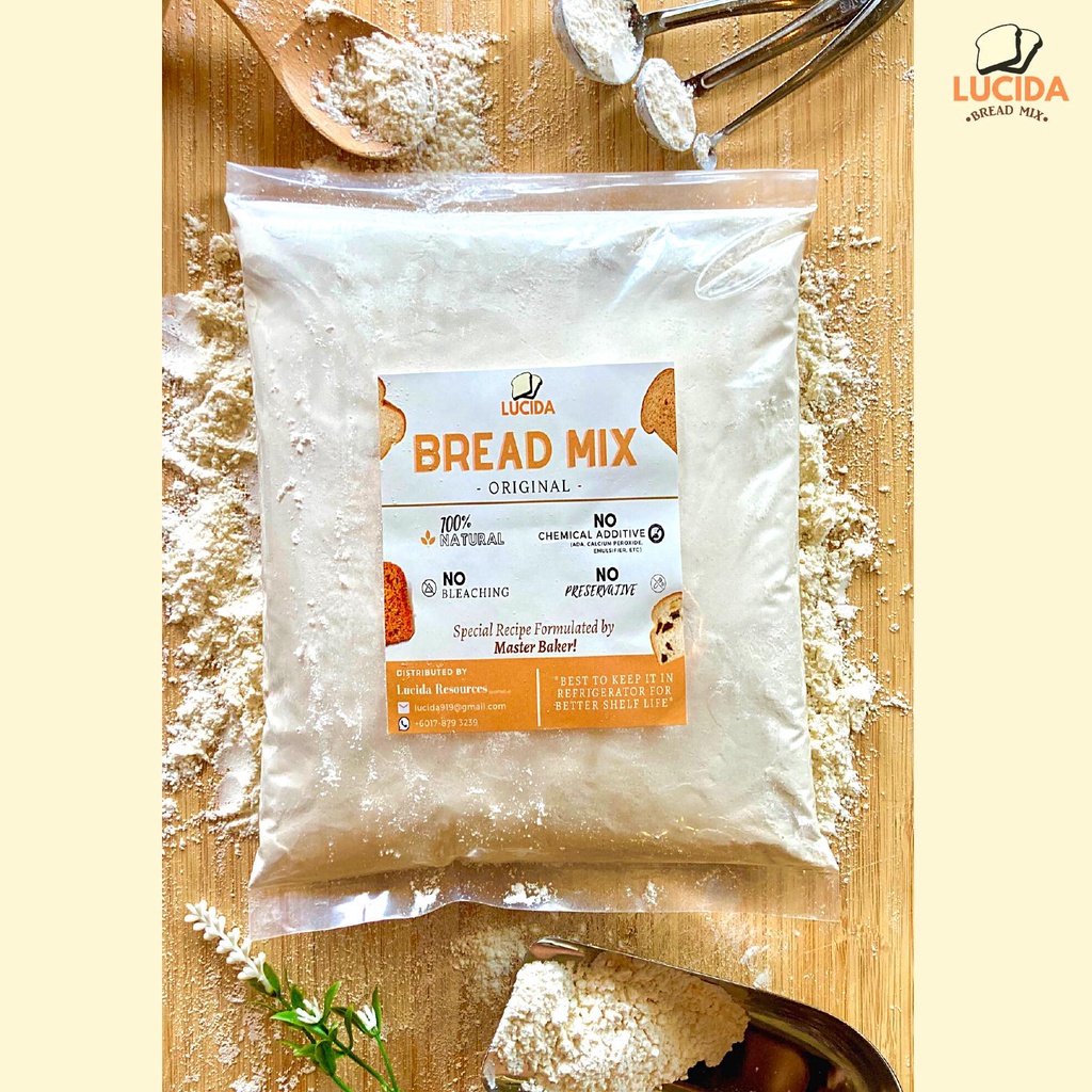 Lucida HEALTHY Bread Mix ORIGINAL / Tepung Premix Flour Original 1KG