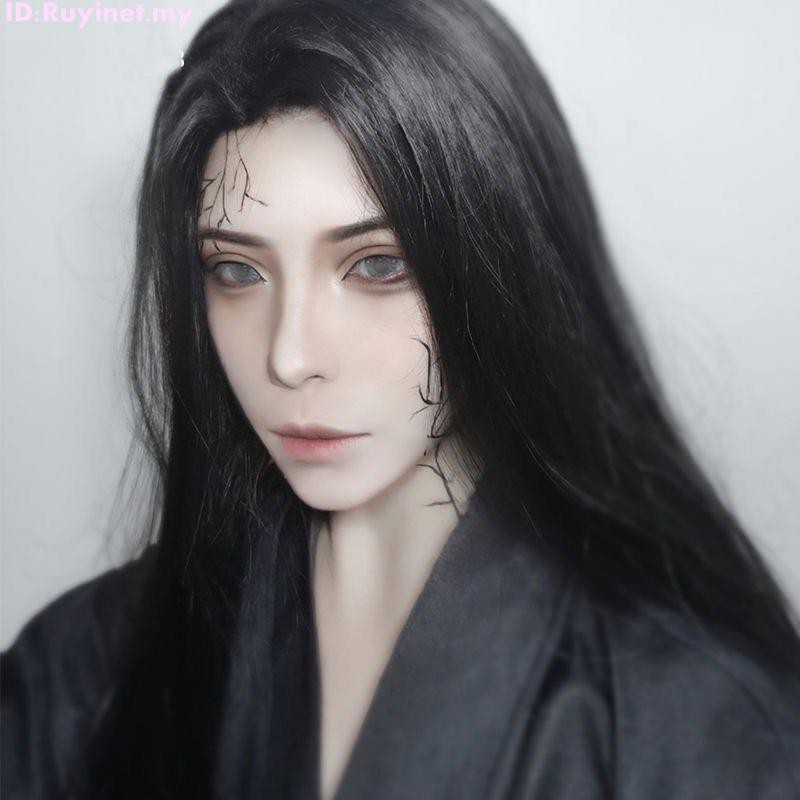 Men And Women In The Long Straight Hair Cosplay Fake Hair Fashion