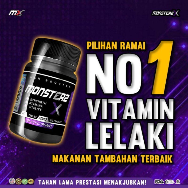 READY STOCK MX CANDY UBAT KUATT LELAKI / MONSTER X / MONSTERZ Xx  ORI HQ