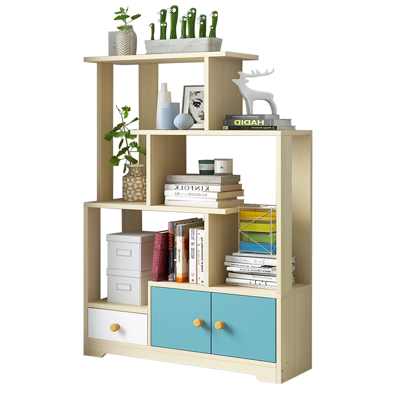 Bookshelf Floor Simple Home Bookcase Multi Function Space Saving