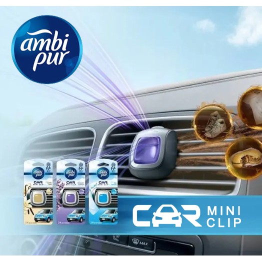 READY STOCK】Ambi Pur Mini Clip Car Air Freshener 2ML | Shopee ...