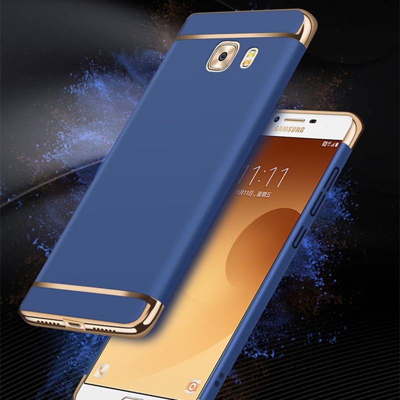 Samsung Galaxy C7 C9 Pro Plating Matte Hard Case Casing ...