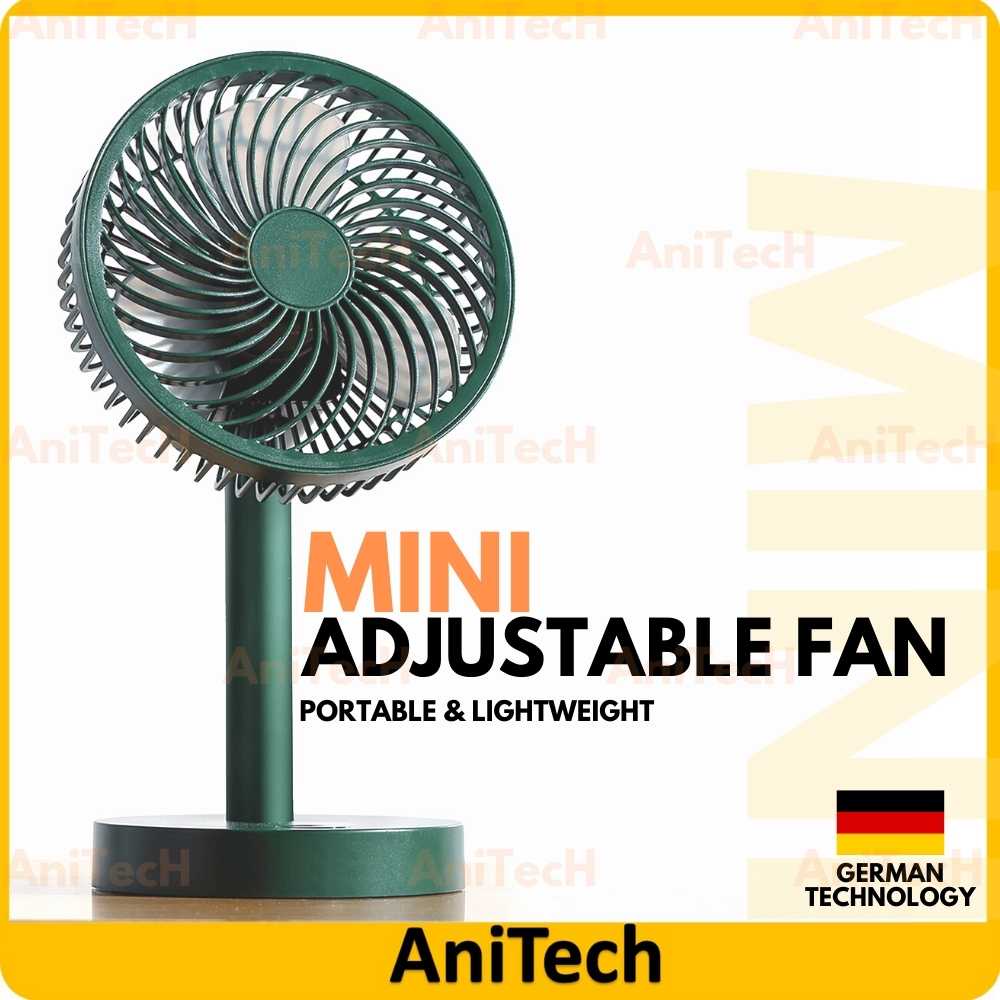 Adjustable Mini Foldable Telescopic Fan Wireless Battery Rechargeable ...