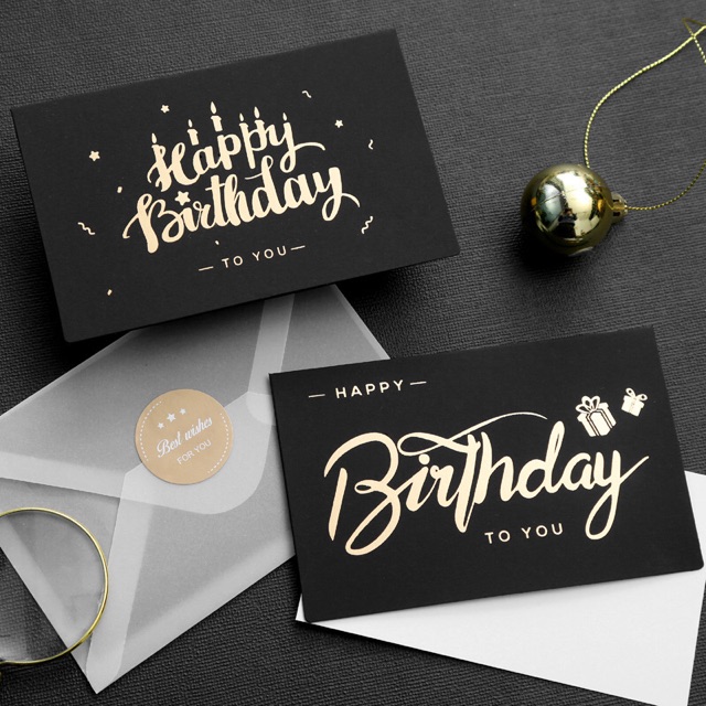 Premium Korean Style Birthday Card Best Wishes Card I Love You Card Thank You Card Happy Birthday Card Shopee Malaysia