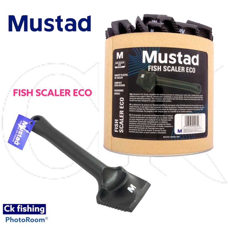 Mustad Fish Scaler Eco Model MT011 / Robust Plastic / Buang Ikan Skala