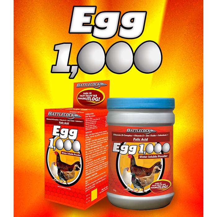 Egg 1000 Vitamin B Complex Vitamin E Zinc Oxide Selenium Folic