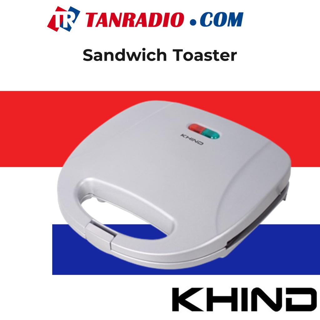 Khind ( ST810 ) Sandwich Toaster Pearl White With BuiltIn Safety