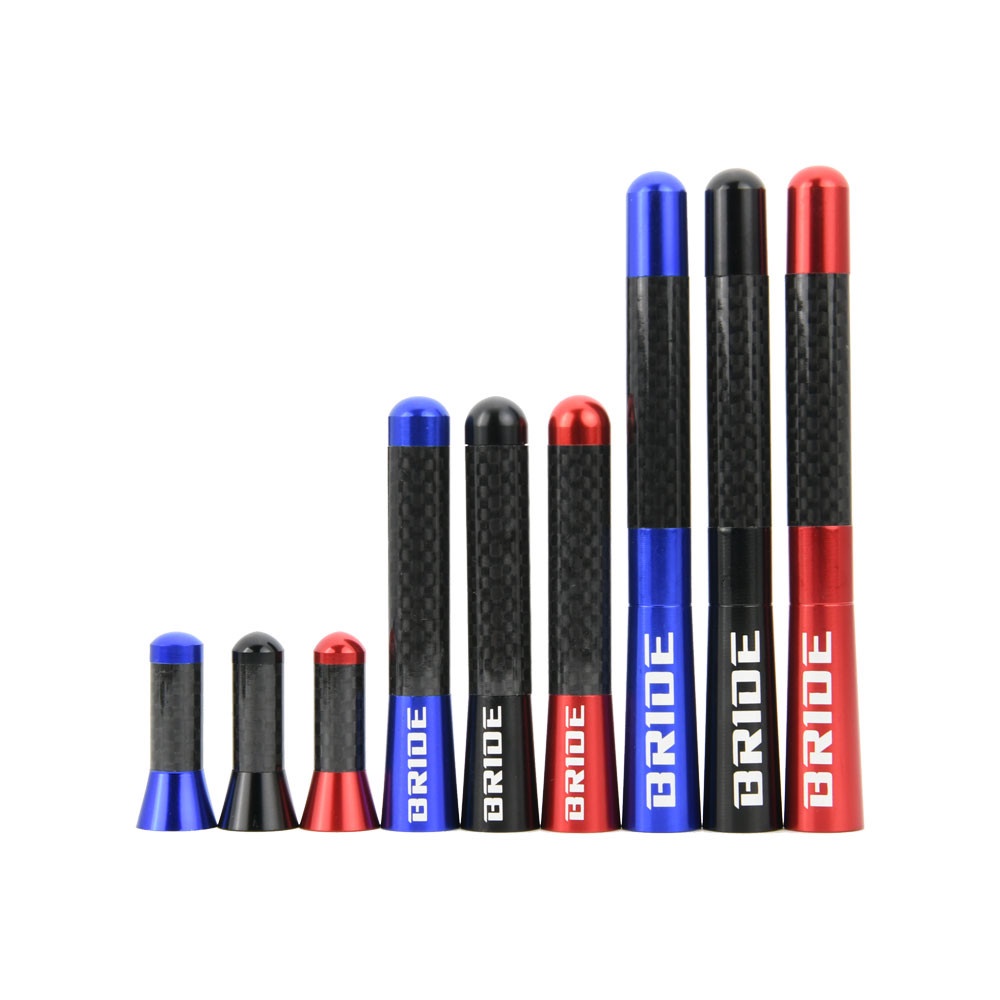 Quality Versatile 3.5/8/12CM Carbon Fiber Car Radio Antenna FM Aerial Signal Receiver Antena BRIDE MOMO HKS WRC SPARCO - Image 2