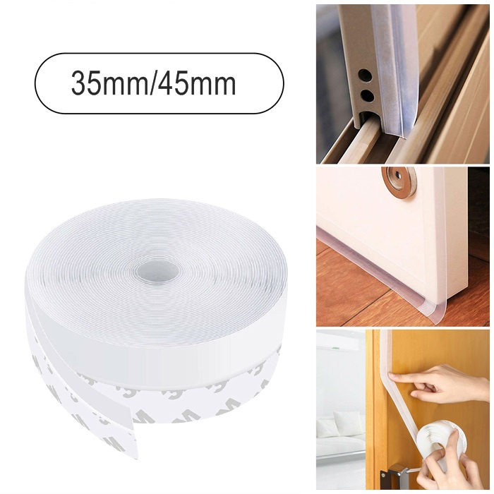 China JYD Soundproof Window Door Bottom Sealing Strips Self Adhesive  Silicone Rubber Seal Strip Tape Door Seal Anti Dust Sticker Manufacture and  Factory