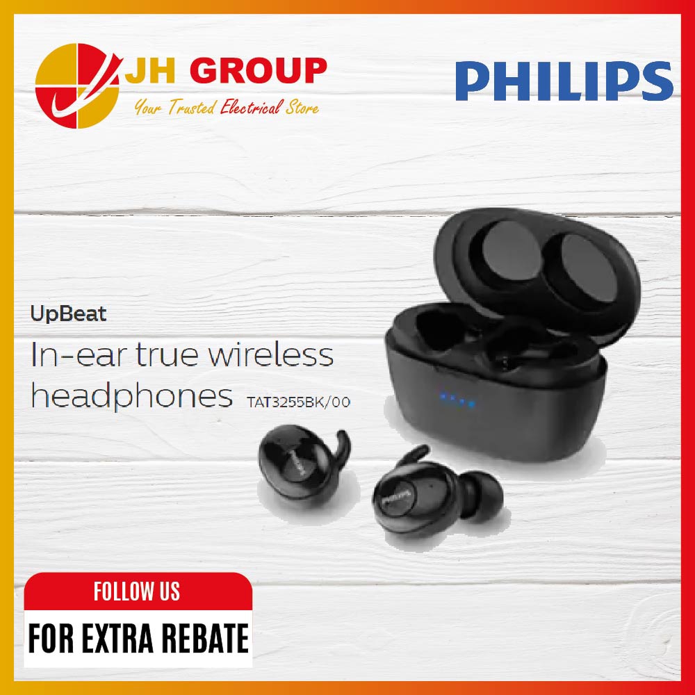 philips upbeat in ear true wireless headphones