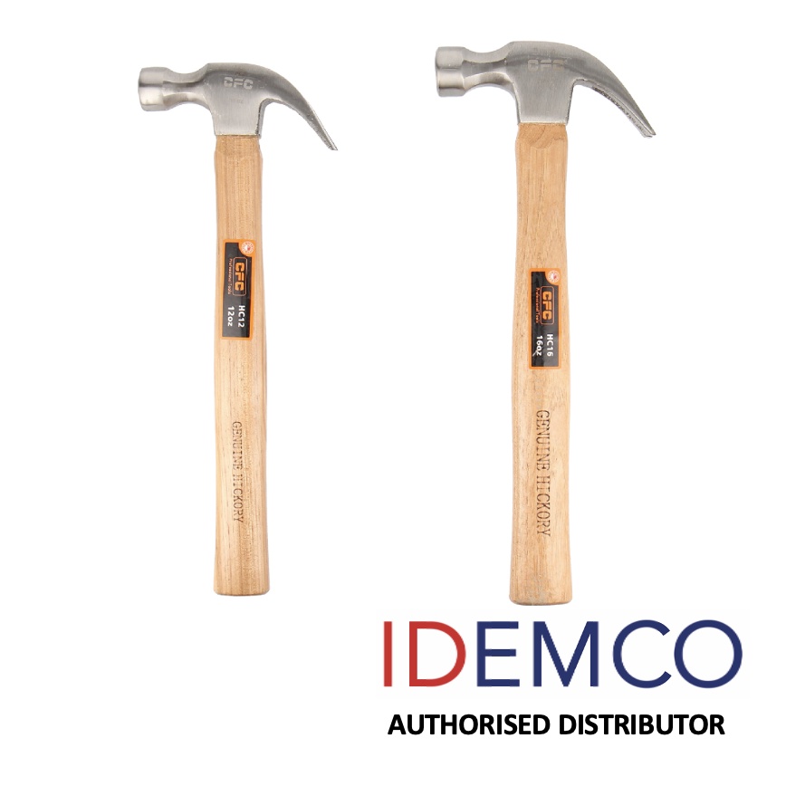 CFC Professional Tool Claw hammer, Hickory Wood Handle 12oz / 16oz