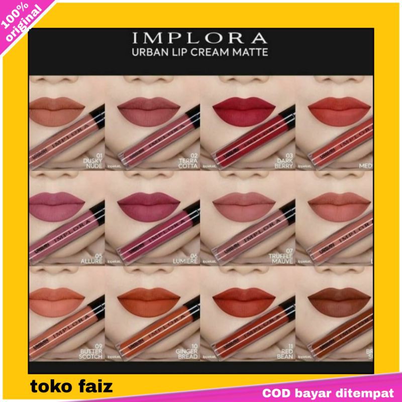 Implora Urban Lip Cream Mate Lip lipstick implora origianal sticks are soft and maintains Lip moist