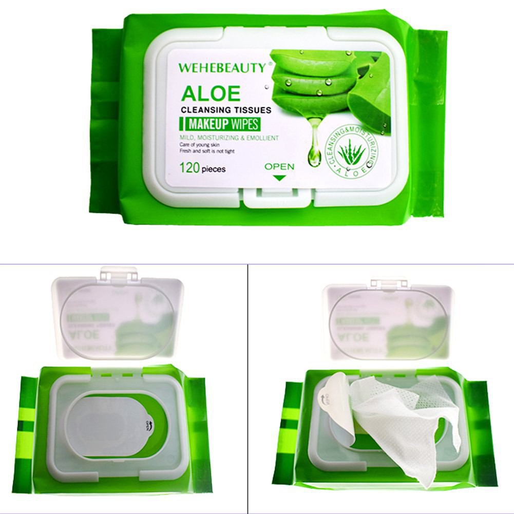 🔥 WEHEBEAUTY Aloe Vera Cleansing Tissue Makeup Remover