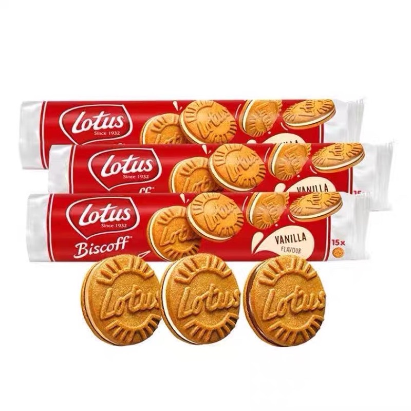 Lotus Biscoff Sandwich Vanilla/Biscoff Cream/Milk Chocolate Flavor 150g