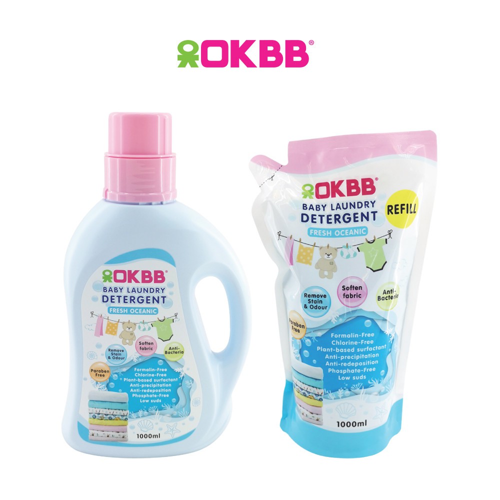 Combo Pack OKBB Laundry Detergent with Refill Pack LD1000_LR1000