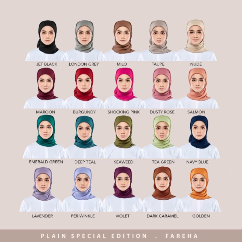 CHIFFON PLAIN SPECIAL EDITION (TIADA BUY 1 FREE 1)