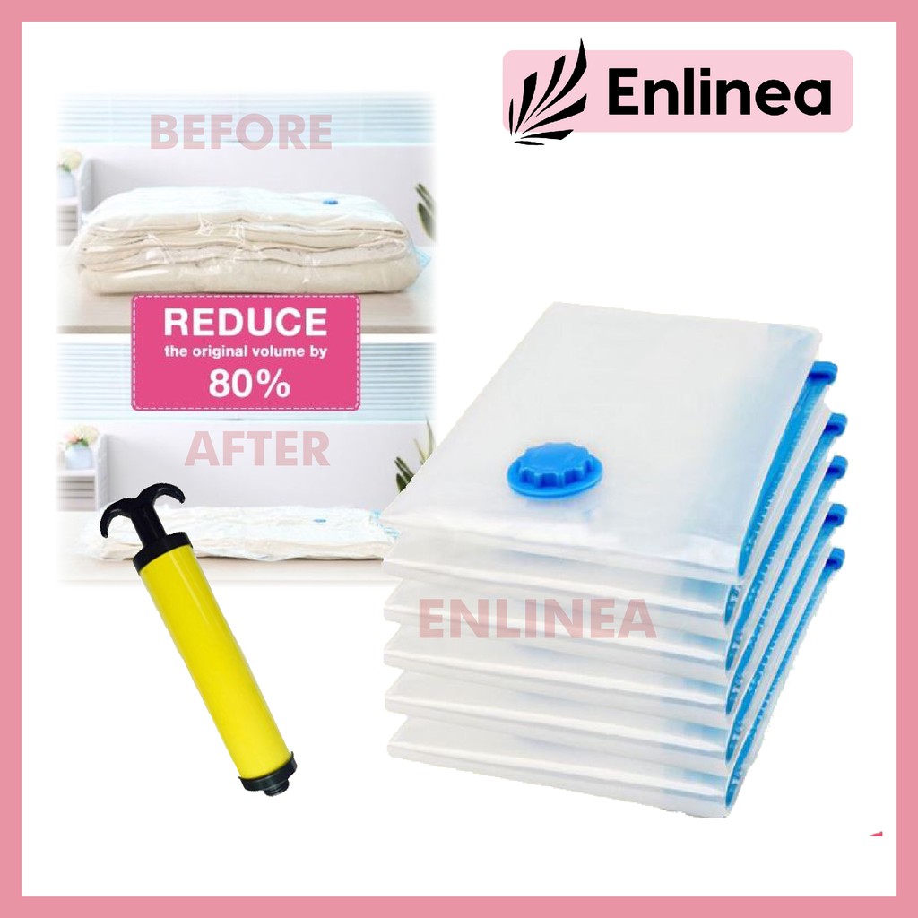 Travel Storage Resealable Vaccum Bag with hand pump / Vaccum Storage