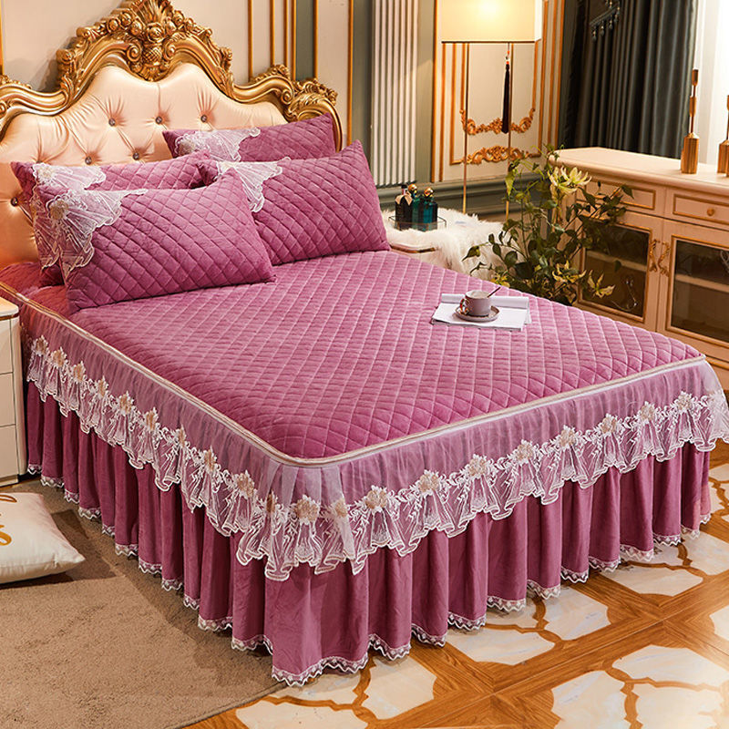 Hot Pink Bed Skirt Queen Hanaposy