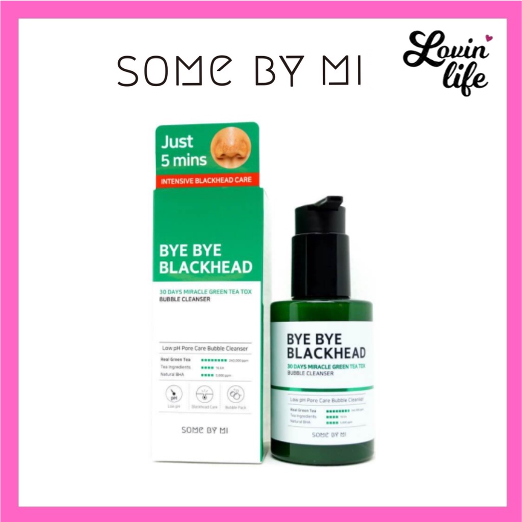 Some By Mi Bye Bye Blackhead 30 Days Miracle Green Tea Tox Bubble