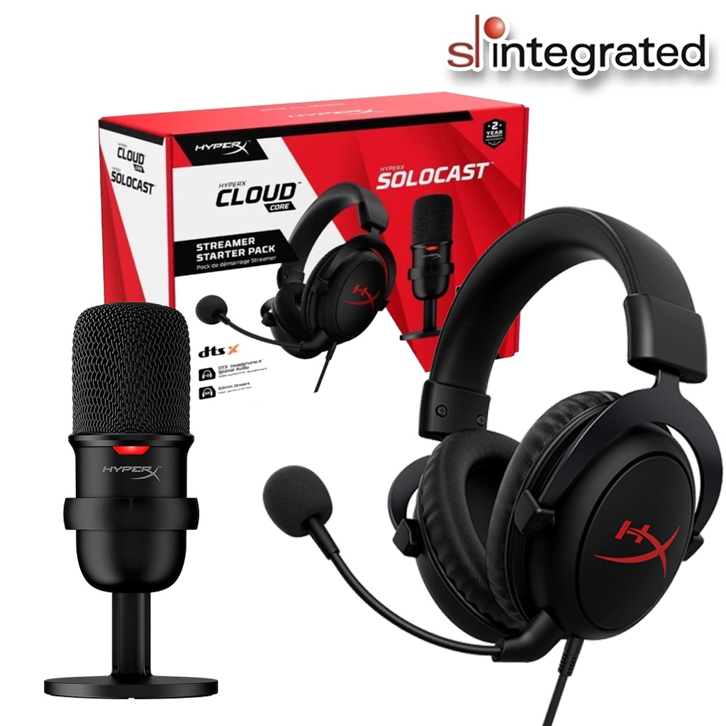 HyperX Streamer Starter Pack for PC (HyperX Cloud Core Gaming Headset ...