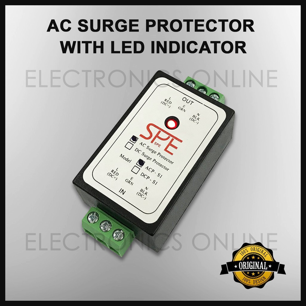 AC Surge Protector with LED Indicator 240V Lightning Arrestor Autogate