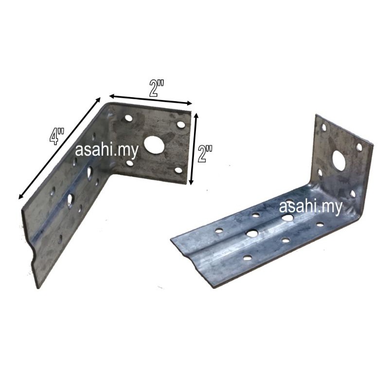 M.S ROOFING L BRACKET BESI BRACKET BUMBUNG 2'' X 2'' X 4'' X 1.5mm ...