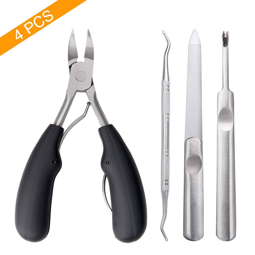 4 In 1 Ingrown Toenail Clipper Tool Kit, Stainless Steel Professional