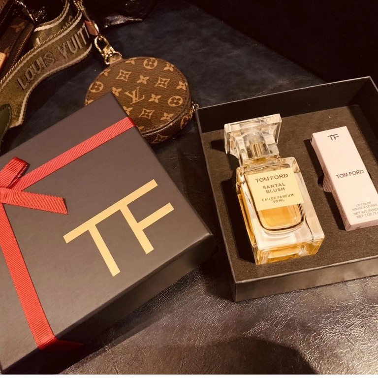 Tf Tom Ford 2 Set Gift Box Tom Ford Santal Blush Perfume 50ml Lipstick Shopee Malaysia